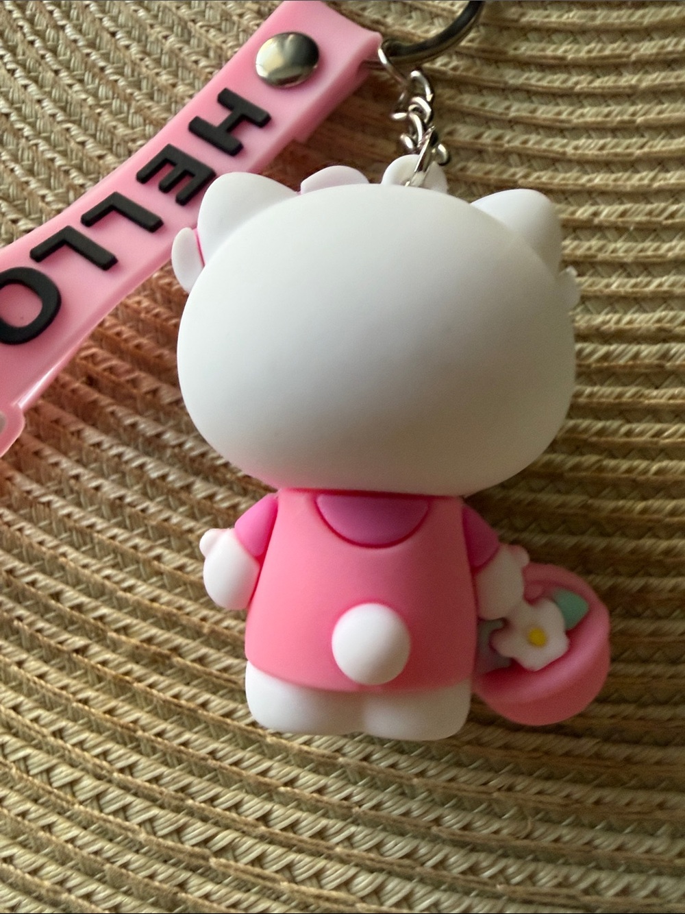 Hello Kitty Pink and White Keychain Charm Set NWOT - Picture 4 of 7
